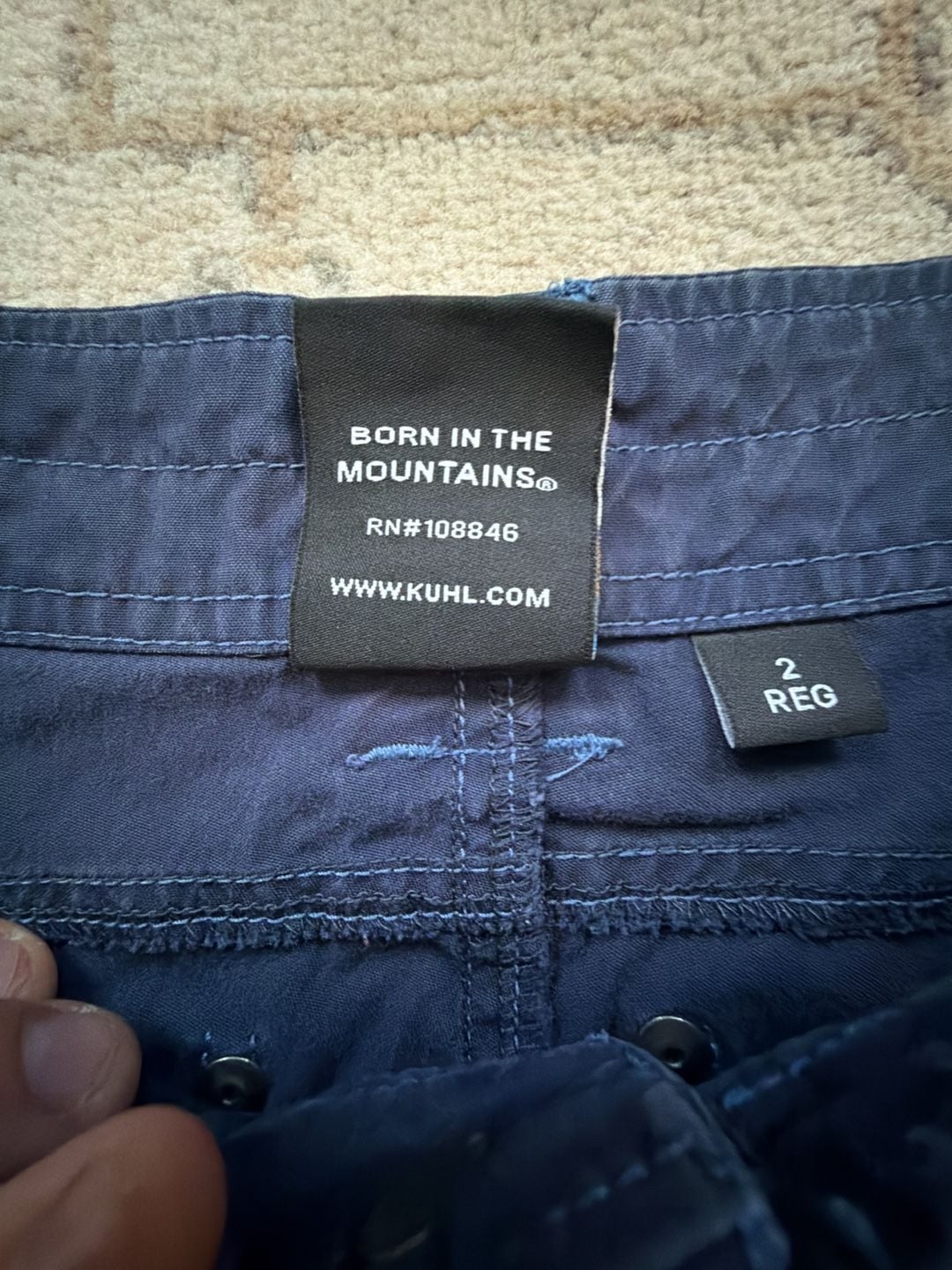 Kuhl Cargo Pants Size 2 Reg Blue Hiking Outdoor 9