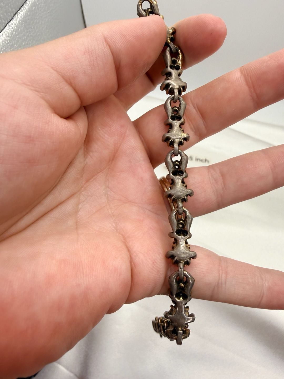 Hollycraft Multi Color Crystal Bracelet Size 7.5 Inch as is read 7