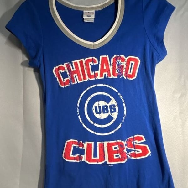 Chicago Cubs MLB Genuine Merchandise Baseball tee-shirt Ladies SZ Large (318)