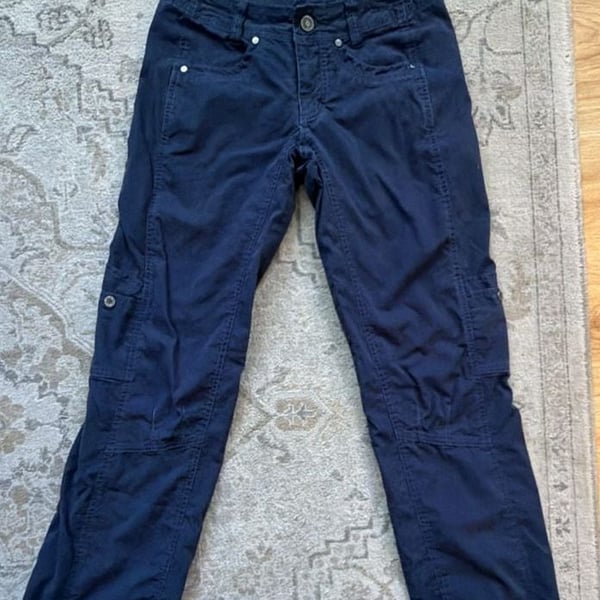 Kuhl Cargo Pants Size 2 Reg Blue Hiking Outdoor