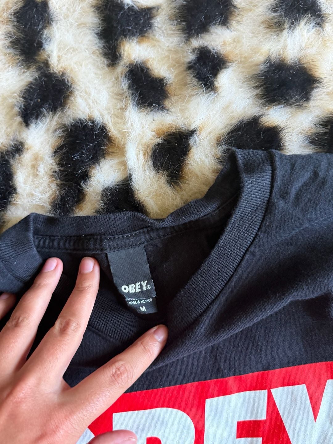 Obey Graphic T-Shirt Size M Black Box Logo 3
