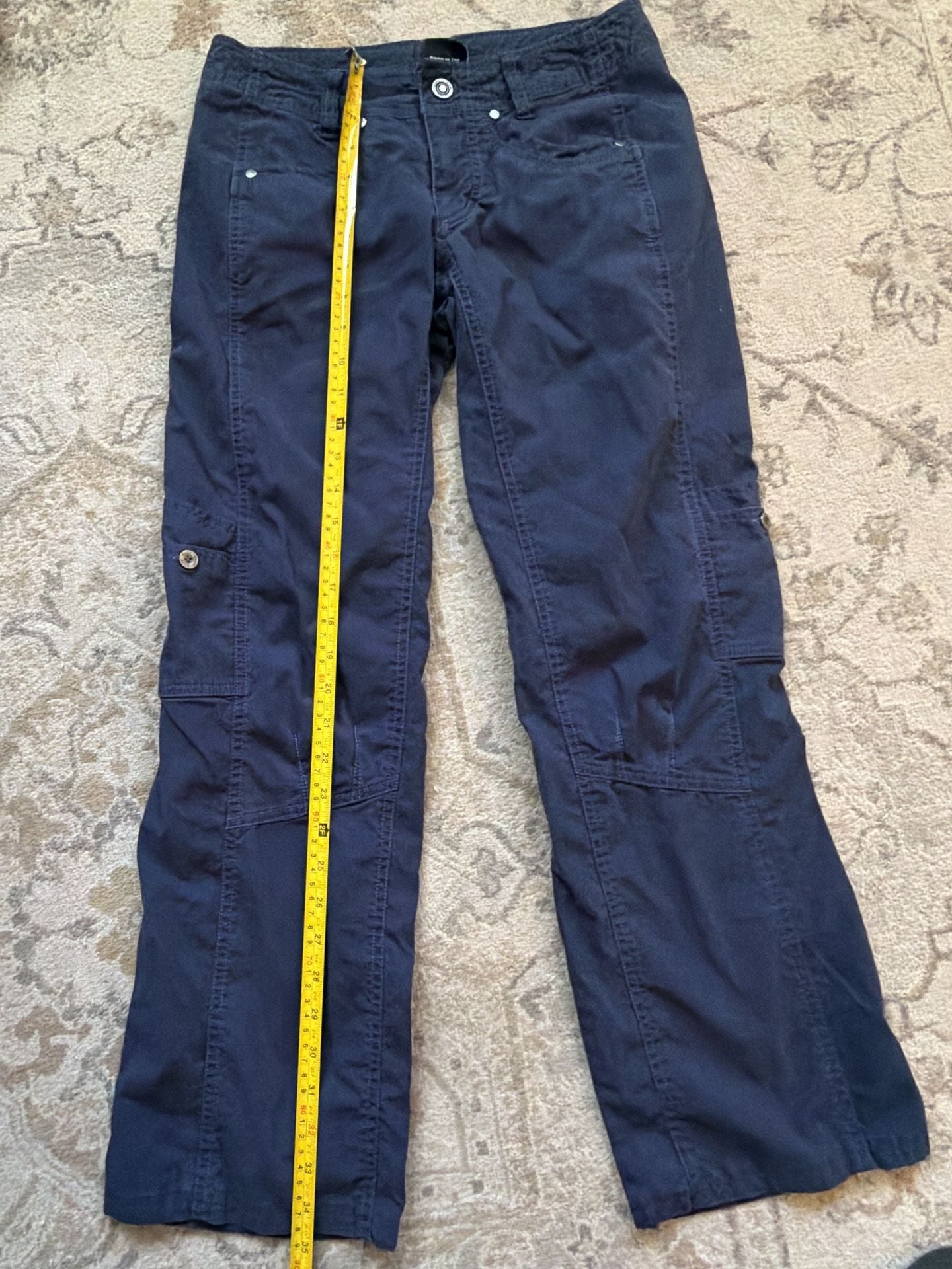 Kuhl Cargo Pants Size 2 Reg Blue Hiking Outdoor 3