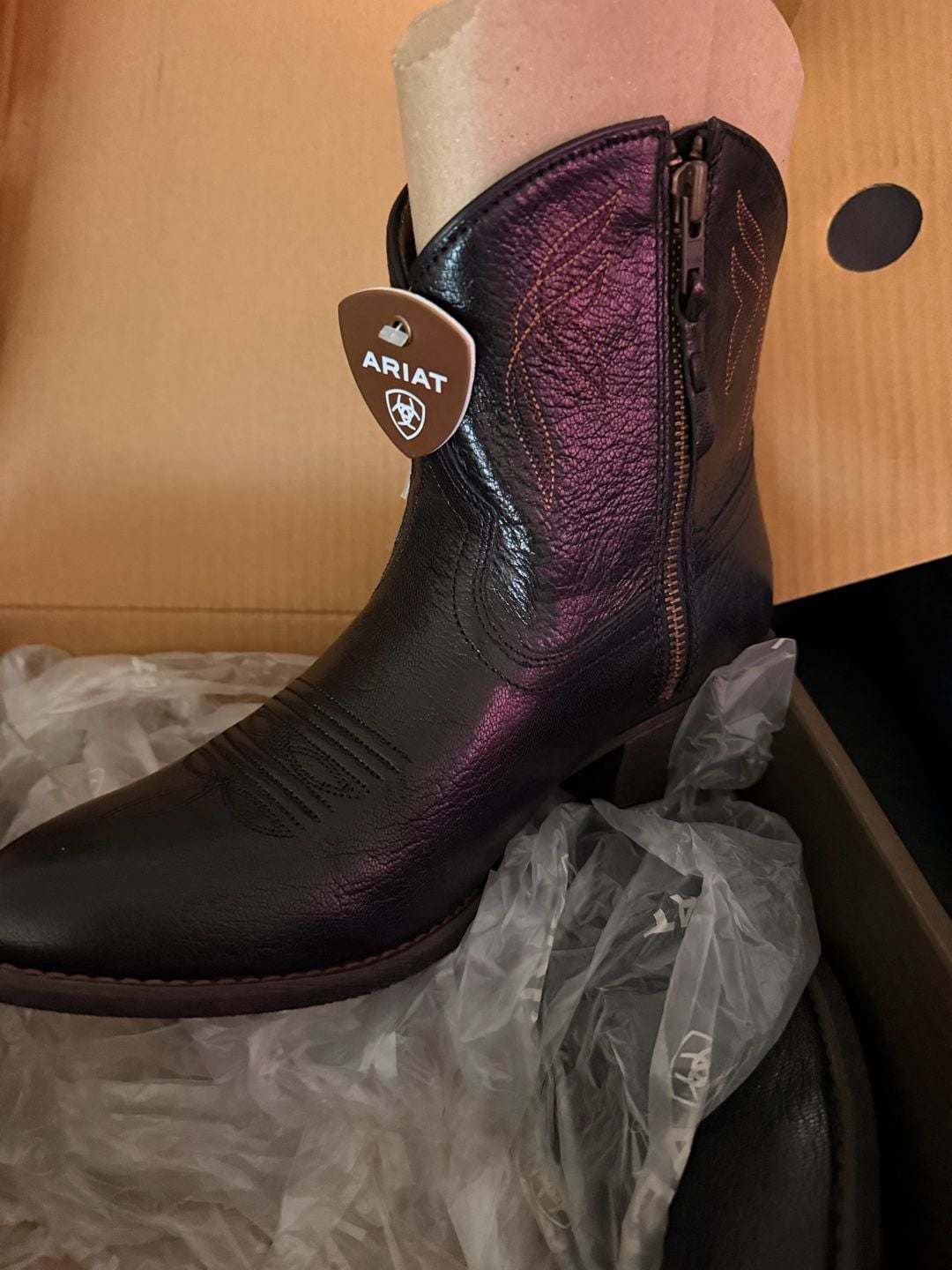 Ariat Darlin Western Boot Size 10 Old Black 2