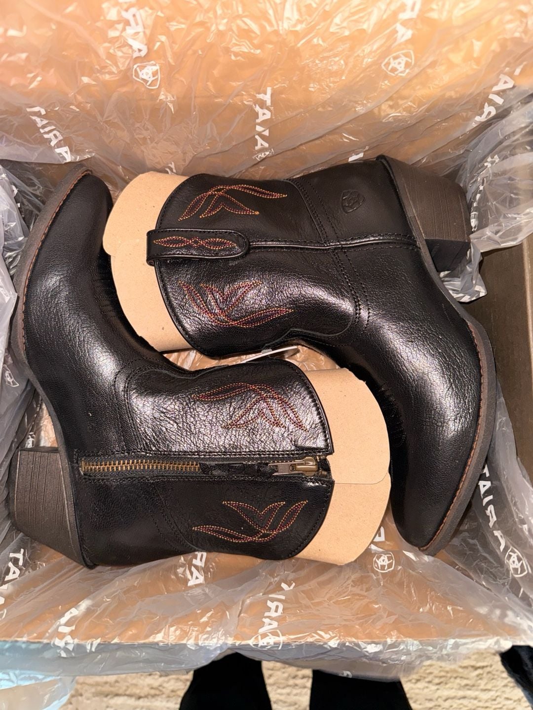 Ariat Darlin Western Boot Size 10 Old Black 3