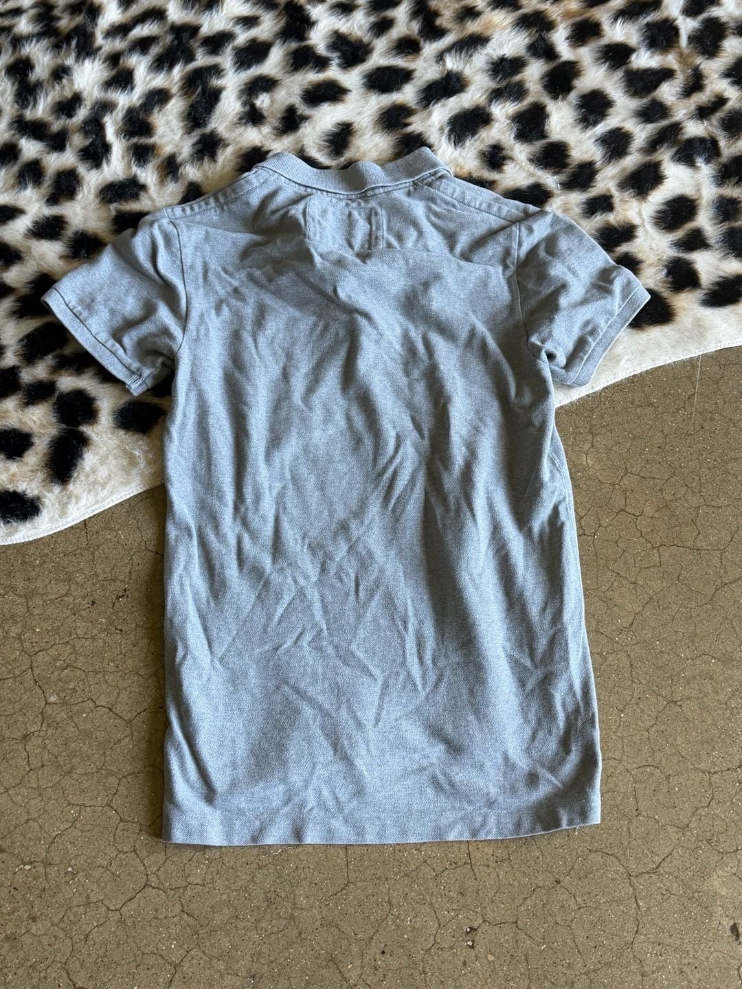 American Eagle Outfitters The Eagle Polo Size S Gray Vintage Fit 5