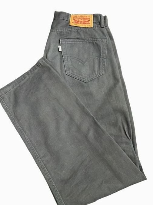 Levi's 505 Jeans Size 30x30 Gray Regular Fit Straight Leg Pants 2