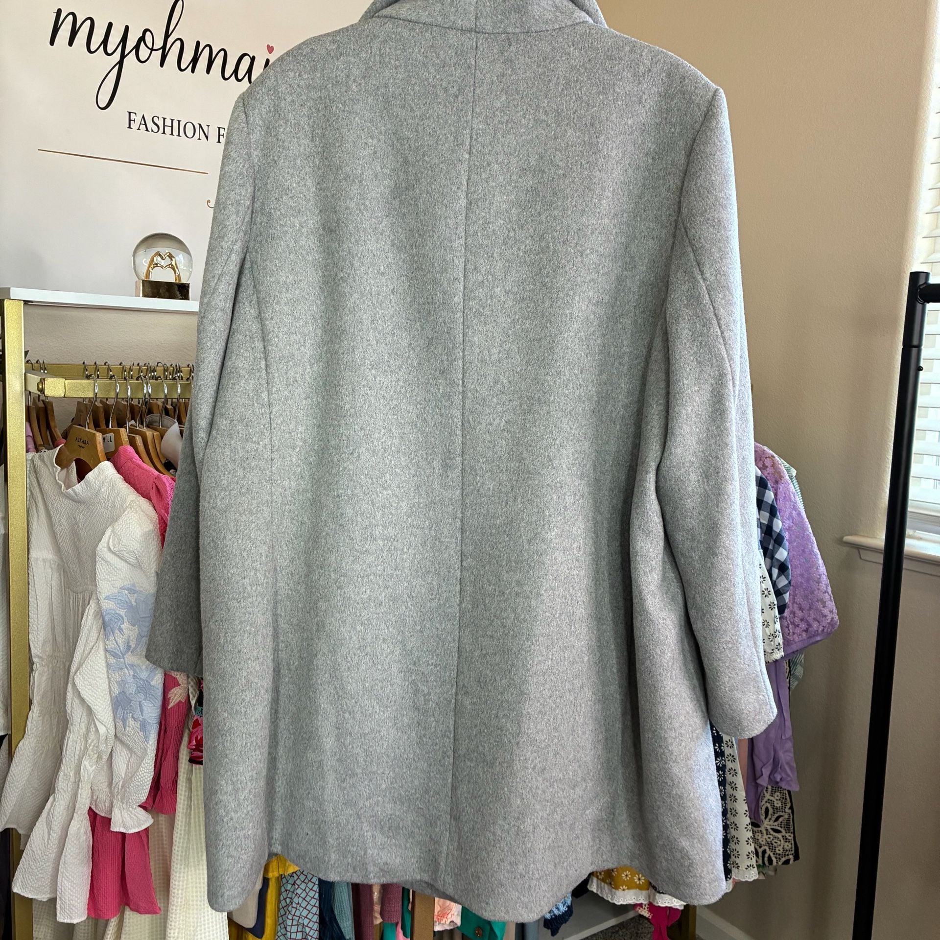 Kate Spade New York Wool Blend Coat Gray XXL NWT 6
