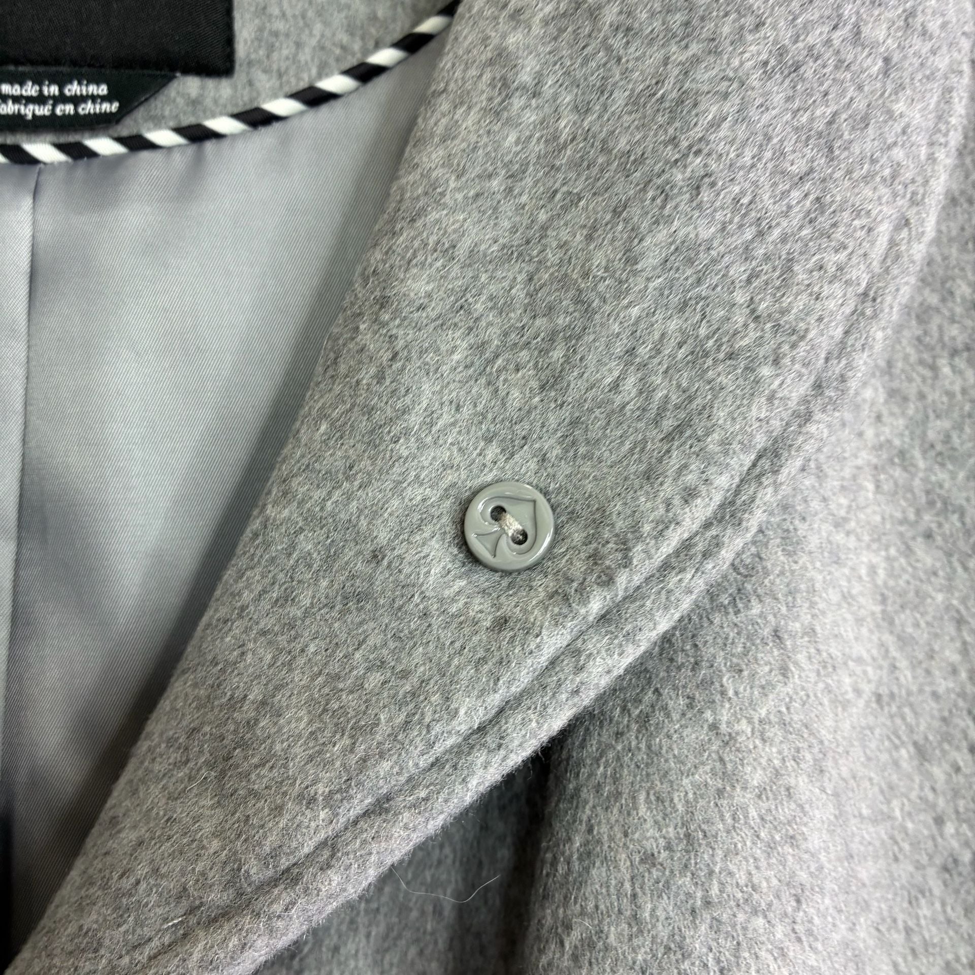 Kate Spade New York Wool Blend Coat Gray XXL NWT 8
