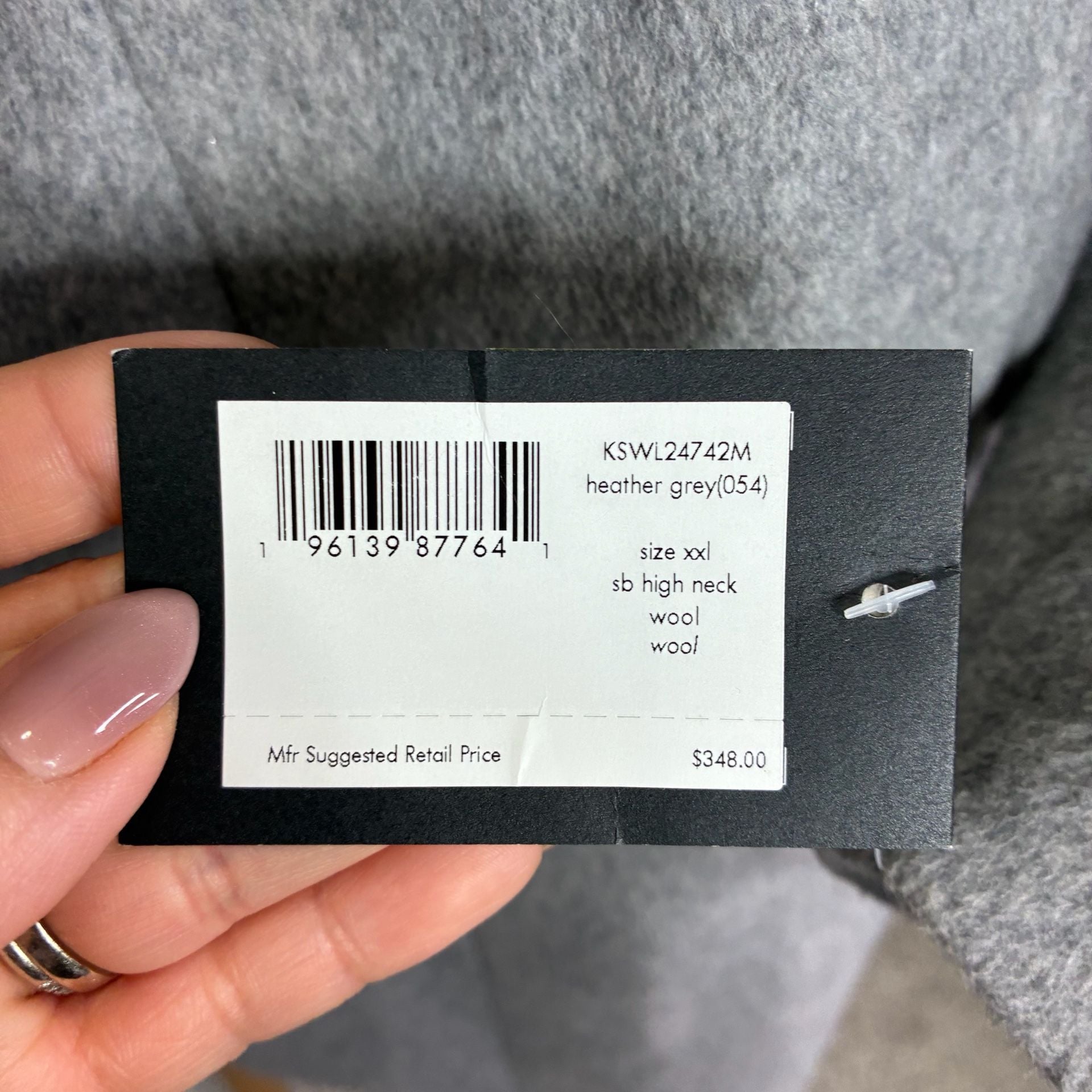 Kate Spade New York Wool Blend Coat Gray XXL NWT 10