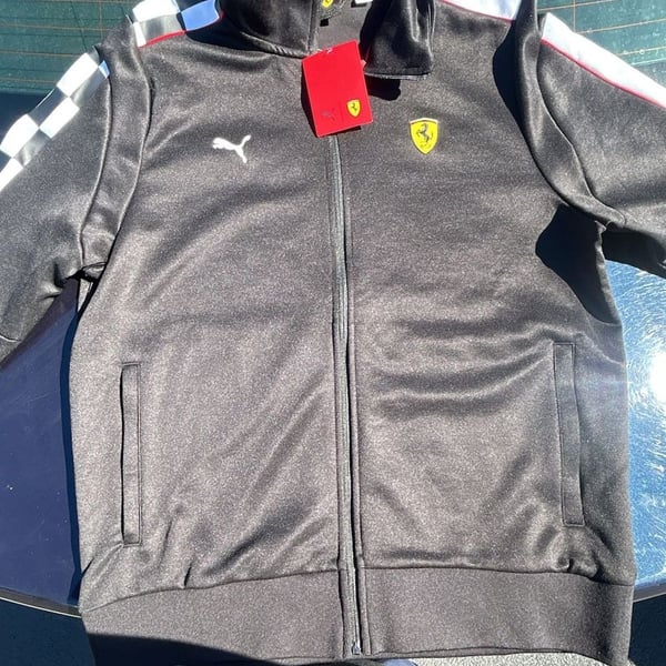 Puma Scuderia Ferrari Track Jacket Size L Black