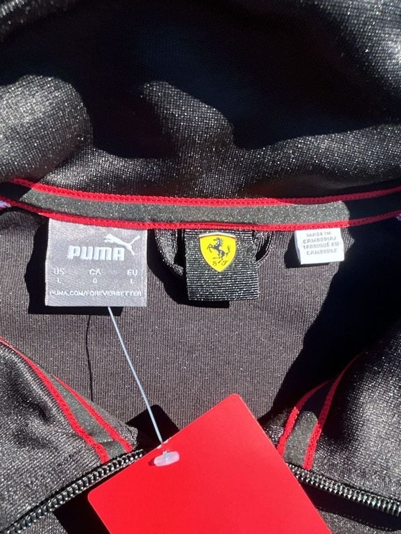 Puma Scuderia Ferrari Track Jacket Size L Black 3
