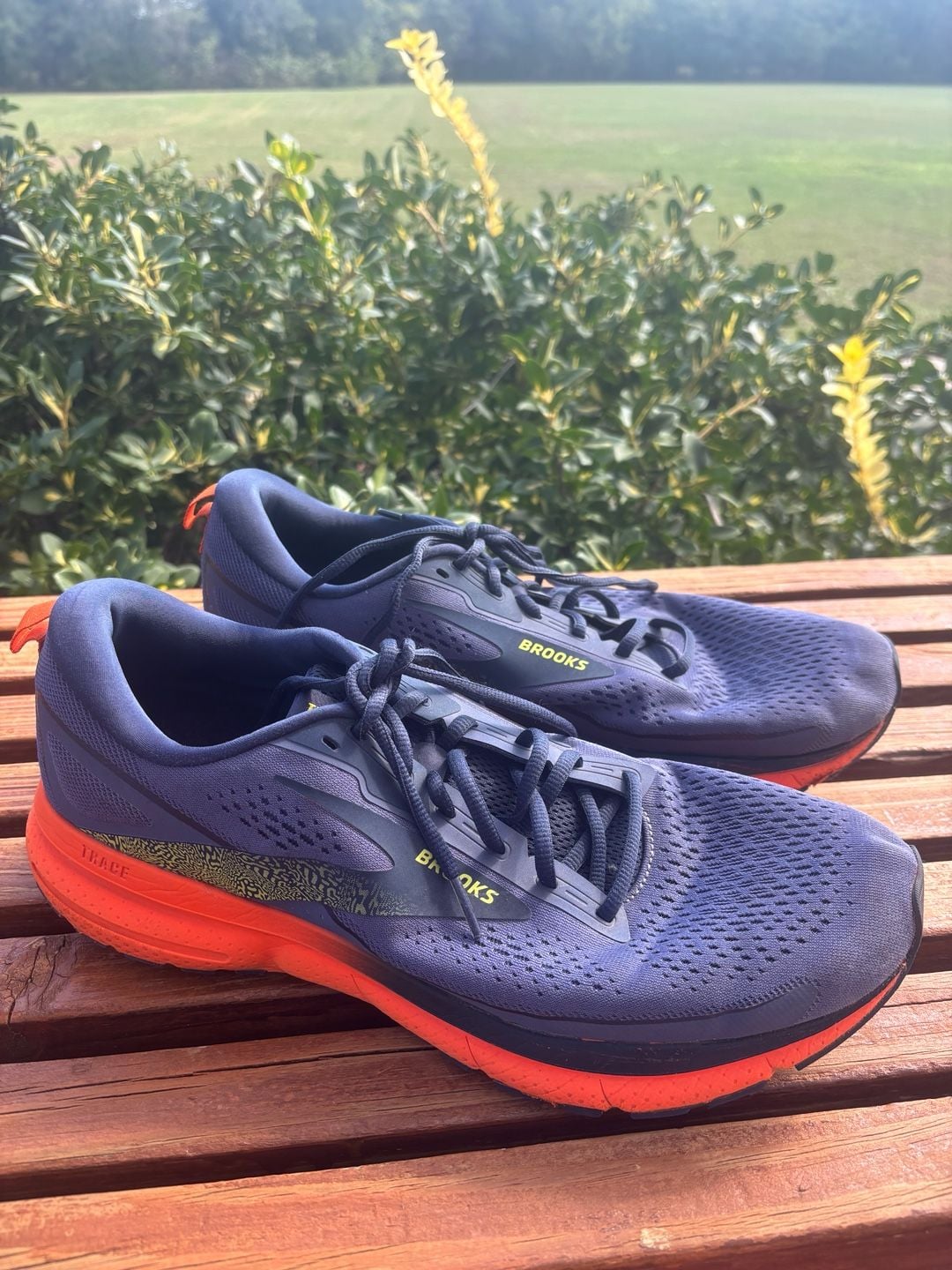 Brooks Trace 3 Running Shoes Navy Orange 2