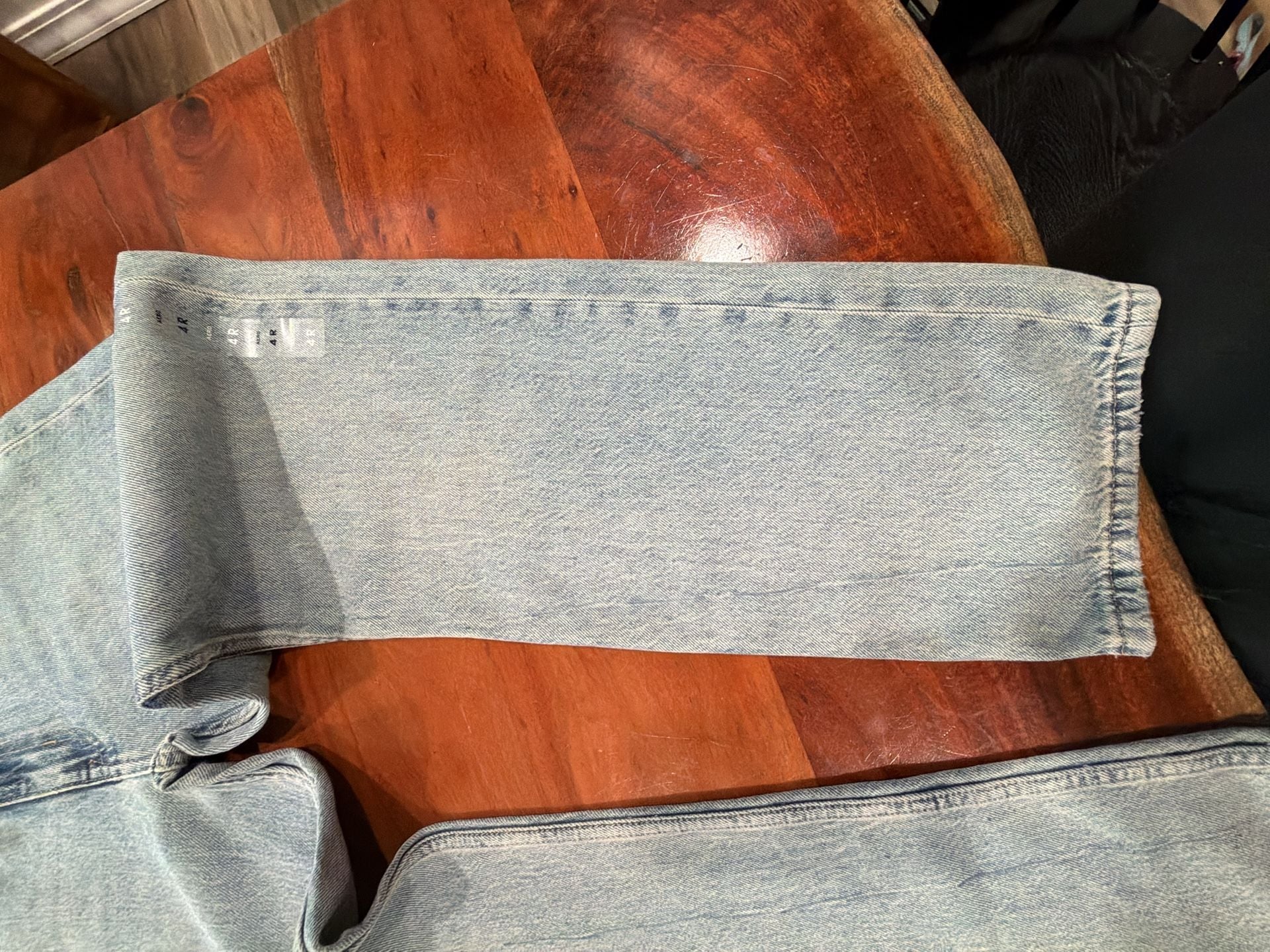 Aeropostale High Rise Baggy Jeans Size 4R Light Wash Non Stretch 8
