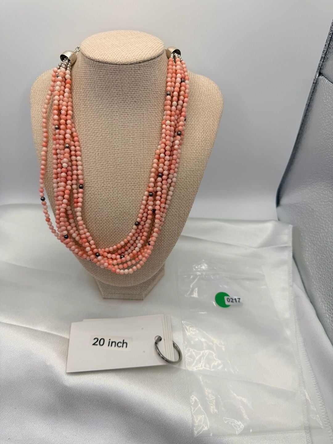 Jay King DTR 20 Inch Multi Strand Angel Skin Coral 2