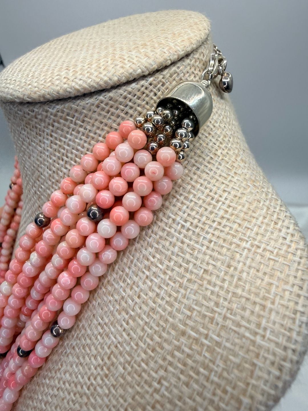 Jay King DTR 20 Inch Multi Strand Angel Skin Coral 4