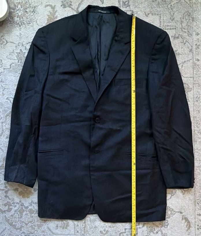 Versace Classic Blazer Jacket Black Wool 2