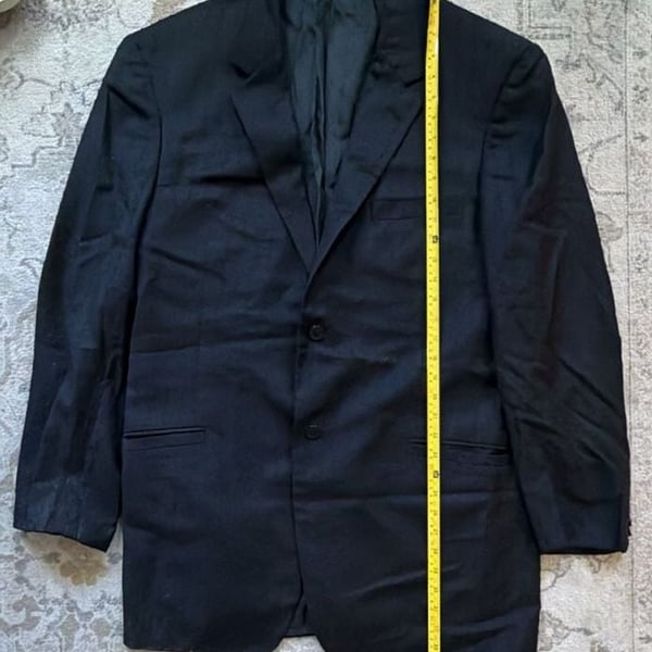 Versace Classic Blazer Jacket Black Wool