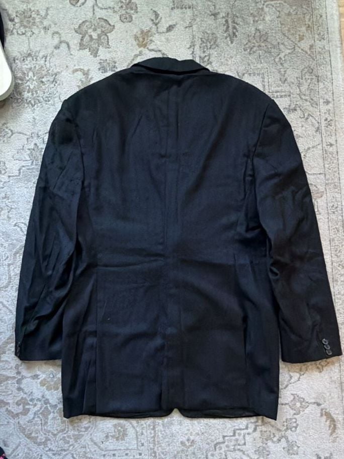 Versace Classic Blazer Jacket Black Wool 14
