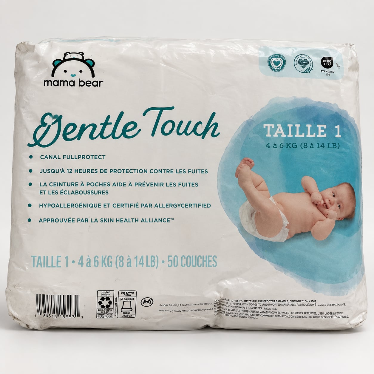 Mama Bear Pampers Gentle Touch Swaddlers Diaper Bundle Size 1 182 Count 2