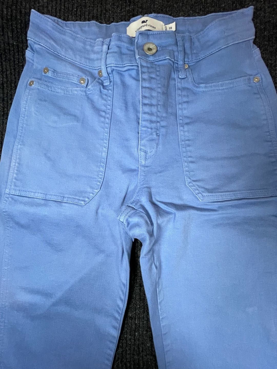 vineyard vines High Rise Straight Crop Size 28 Blue Jeans 4