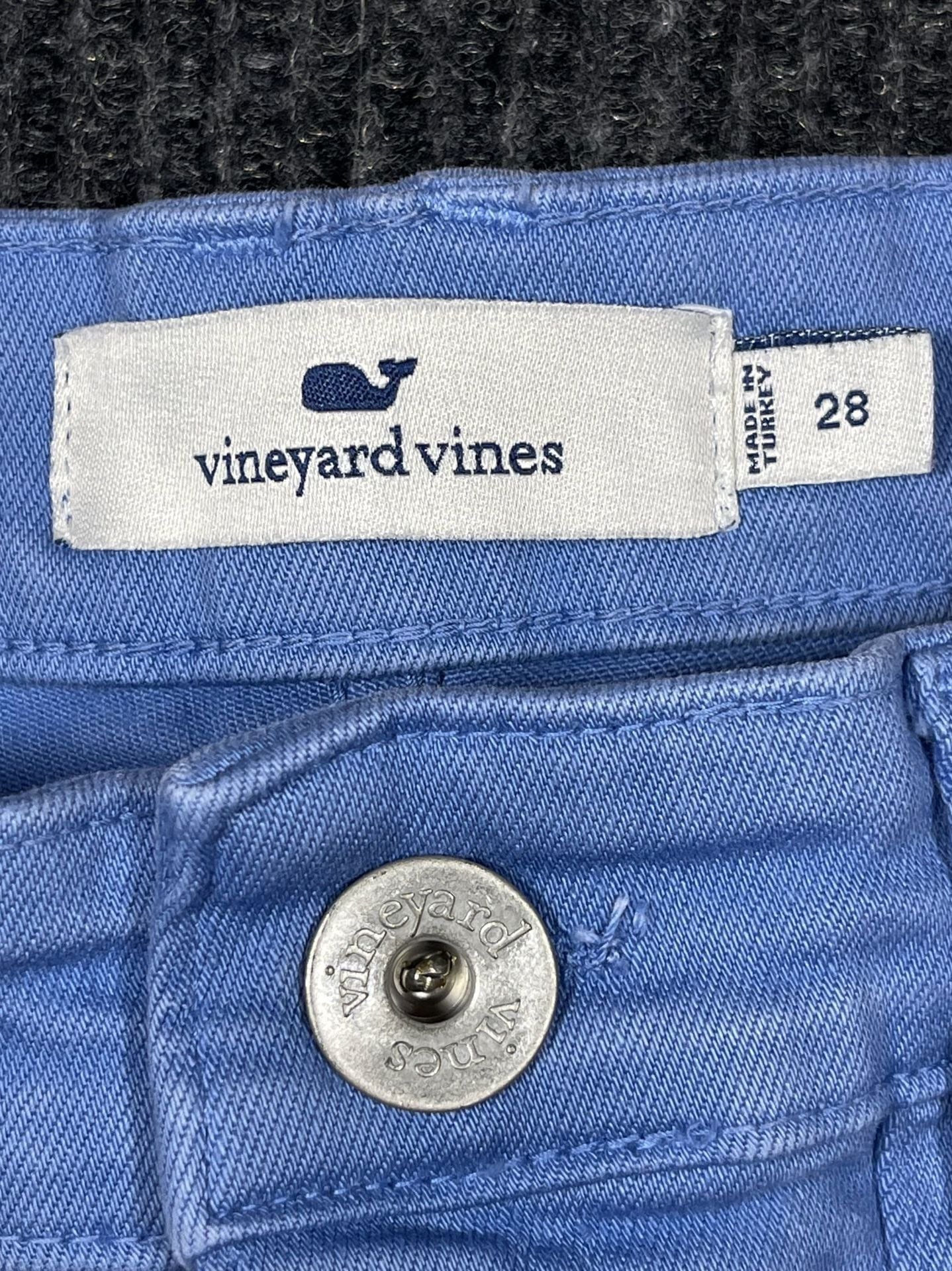vineyard vines High Rise Straight Crop Size 28 Blue Jeans 3