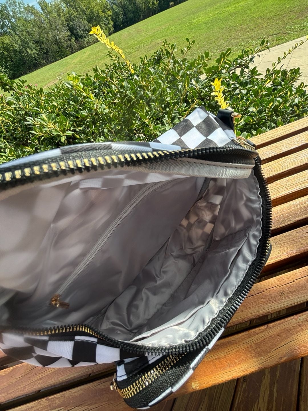 Luxury Checkered Crossbody Bag,Spacious Bum Bags for Women Nylon Crossbody Fanny Pack 7