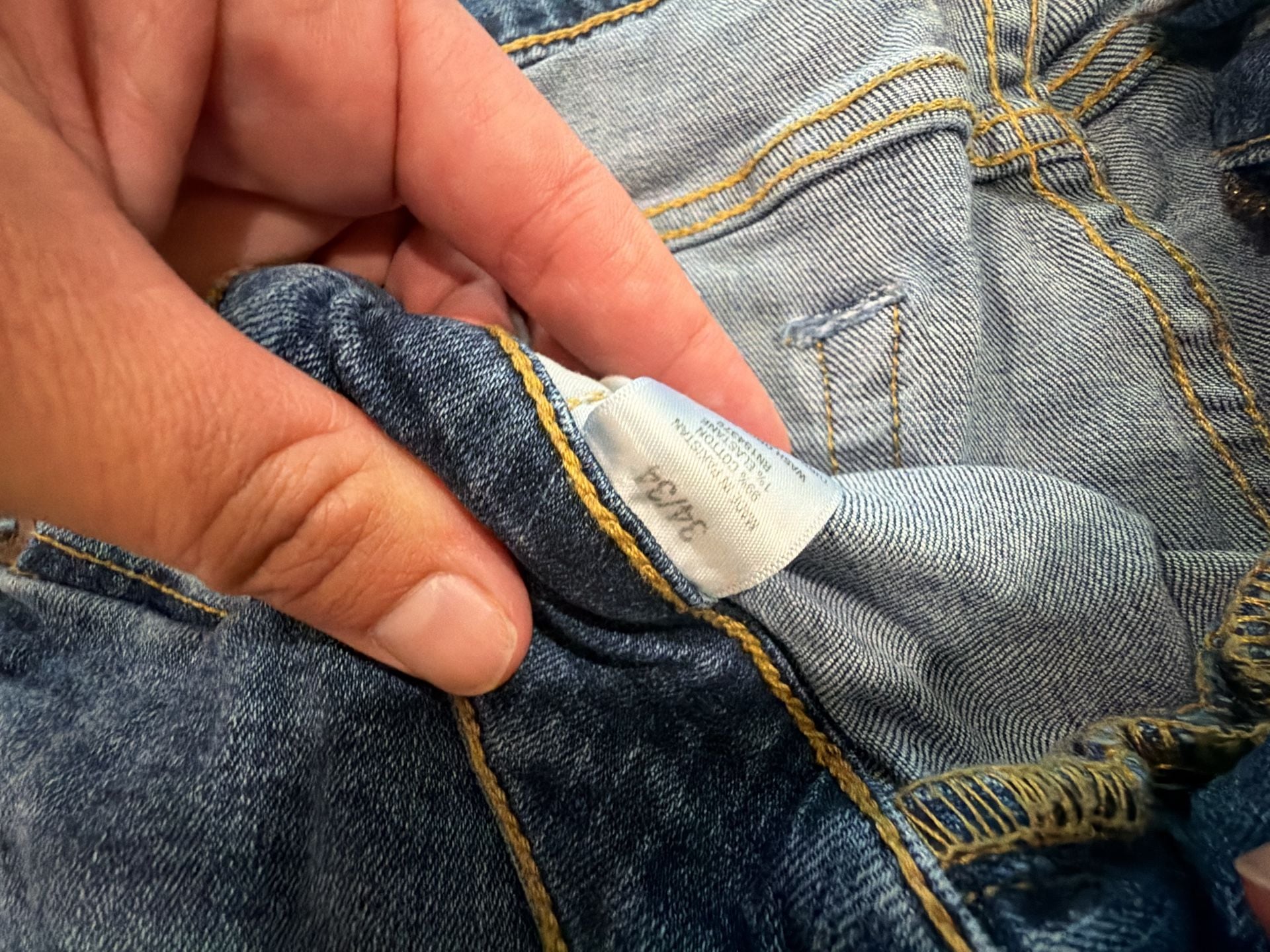 Aeropostale Slim Straight Jeans Size 34x34 Blue Denim 4