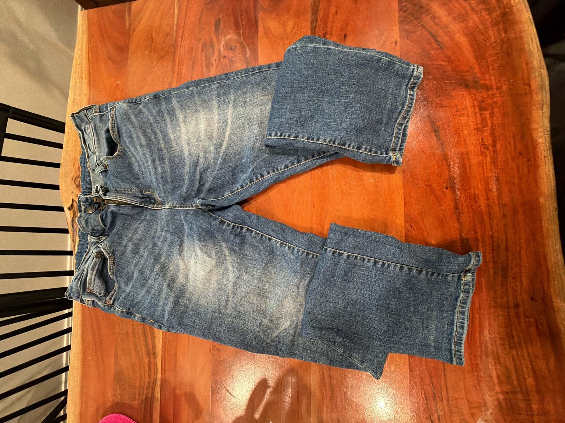 Aeropostale Slim Straight Jeans Size 34x34 Blue Denim 5