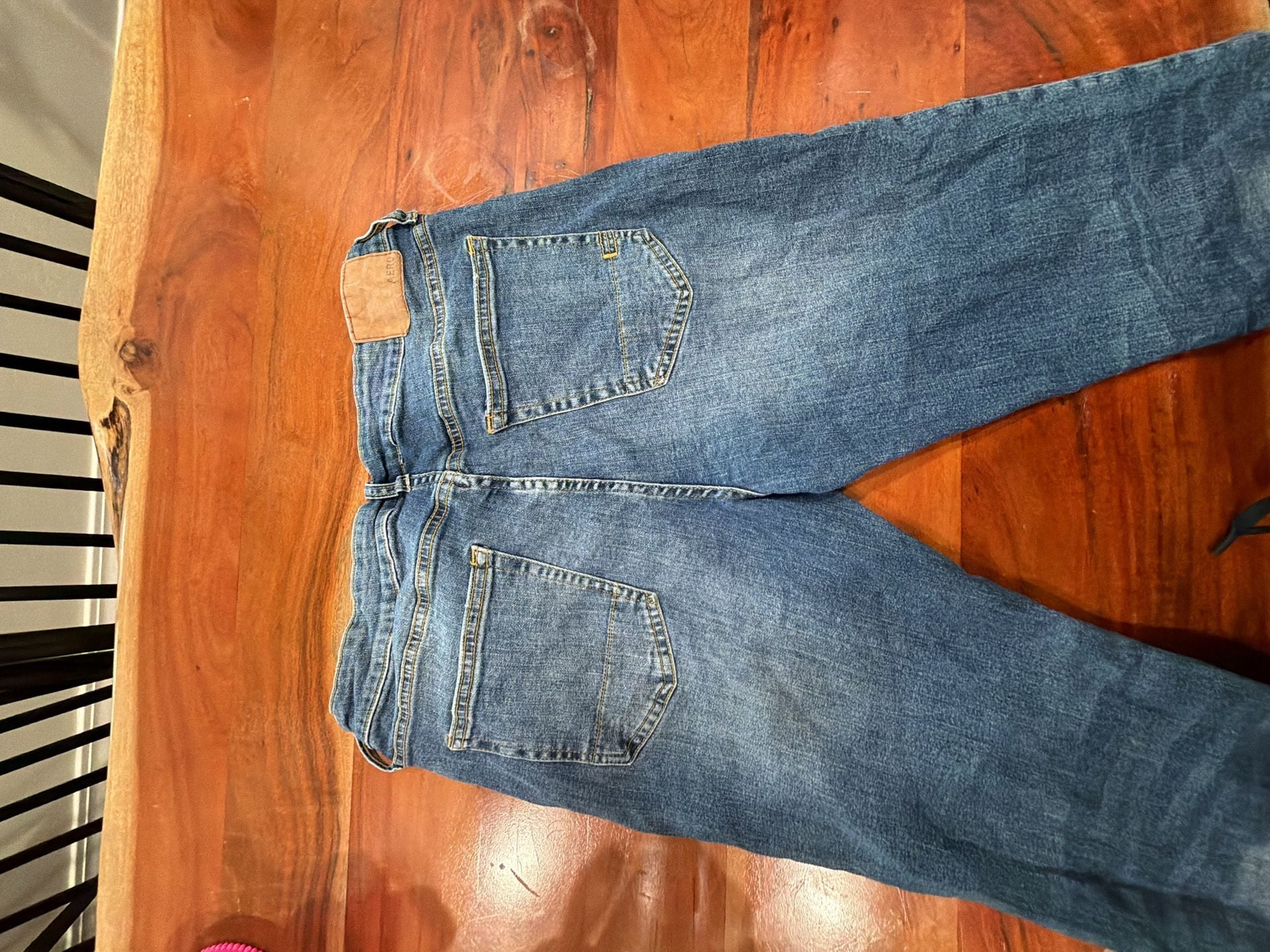 Aeropostale Slim Straight Jeans Size 34x34 Blue Denim 6