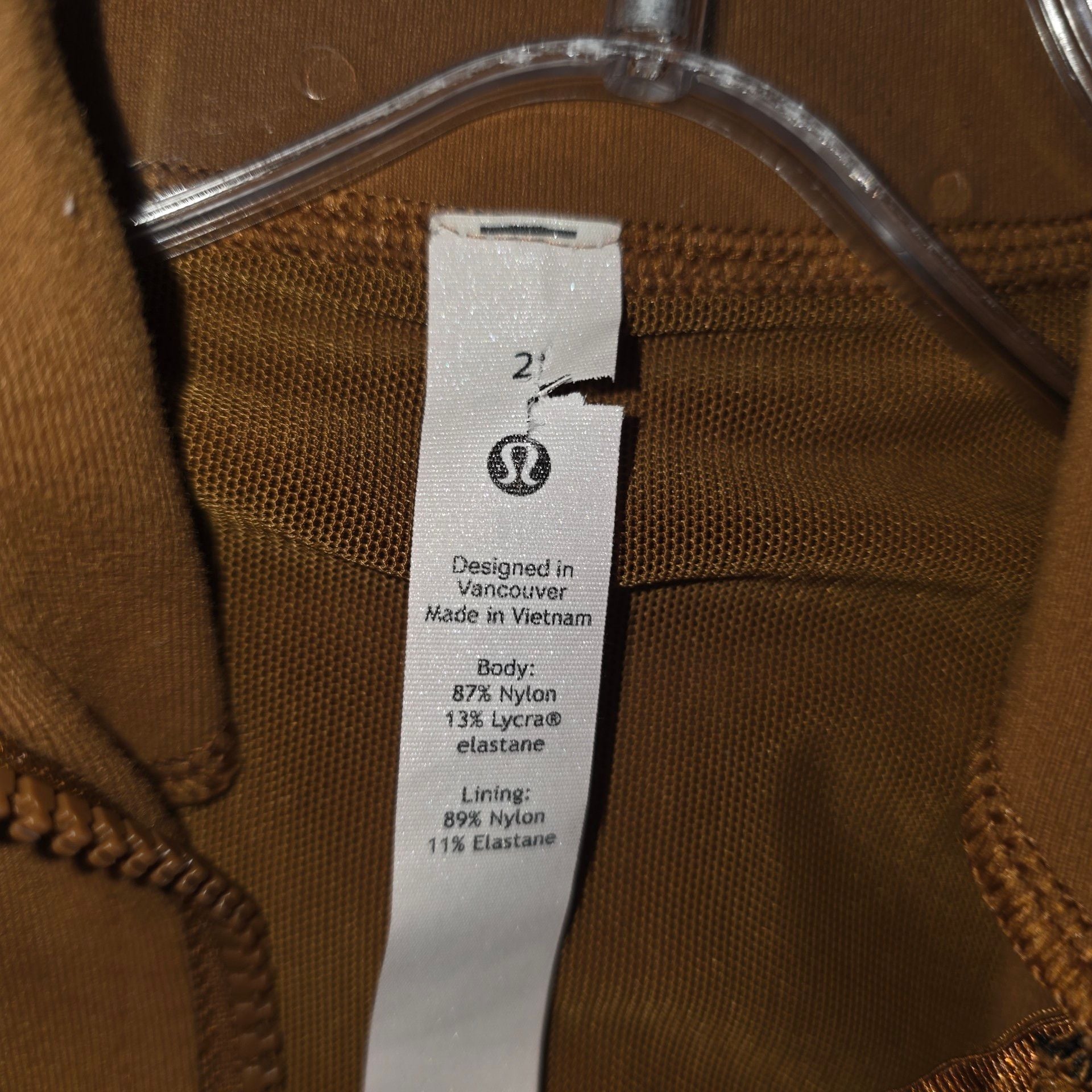 Lululemon Define Jacket Luon - Copper Brown - EUC Size 2 6