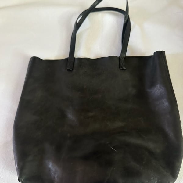 Madewell The Transport Tote Black Leather