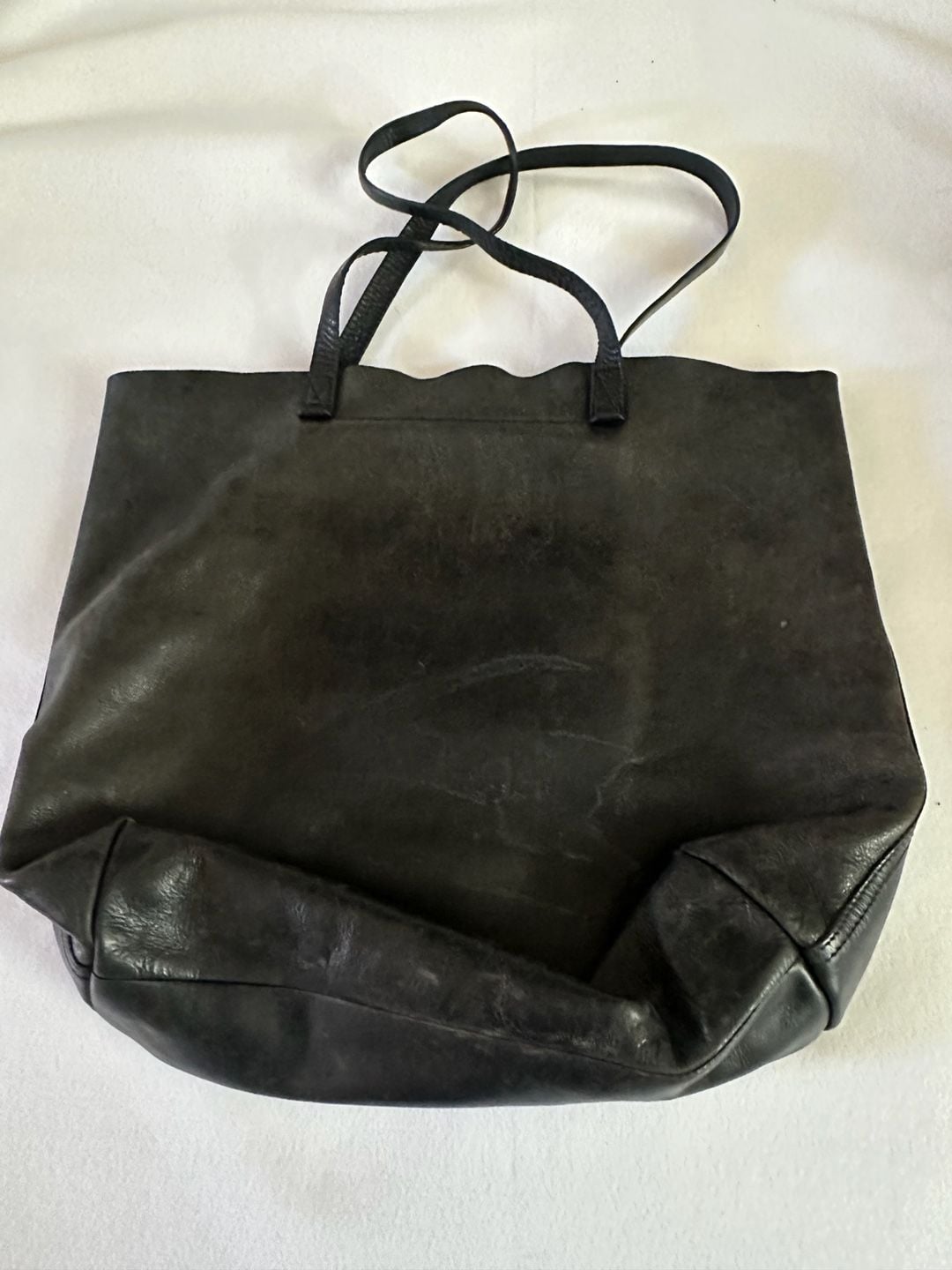 Madewell The Transport Tote Black Leather 3