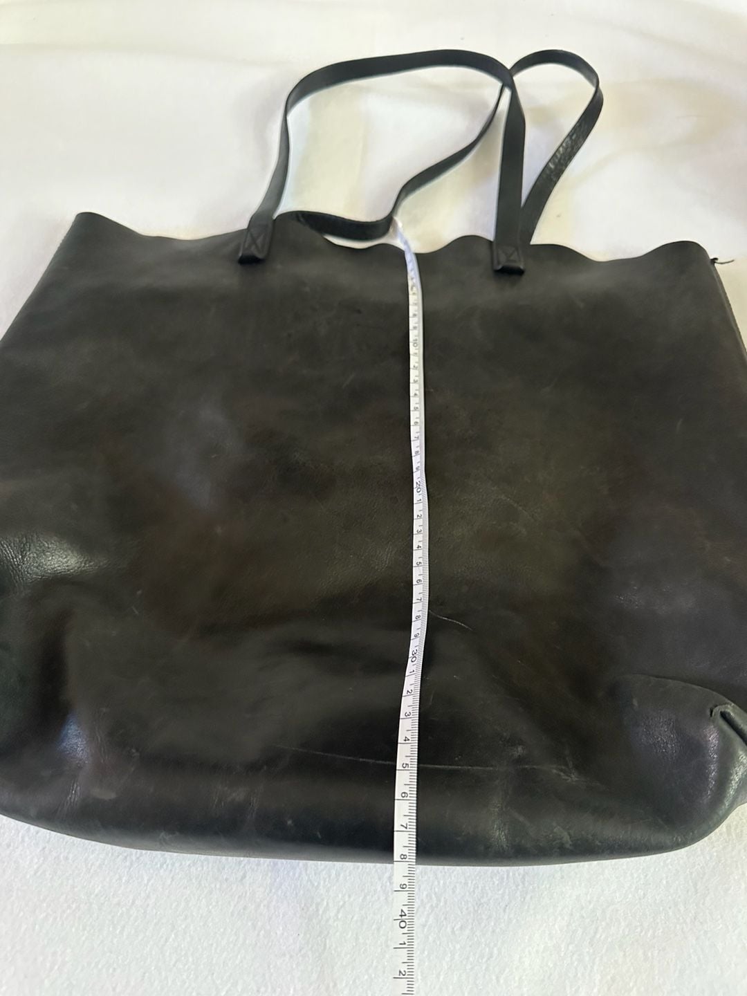 Madewell The Transport Tote Black Leather 4