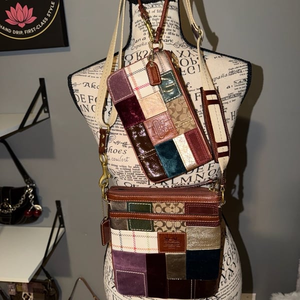 Coach Patchwork Crossbody Bag Set