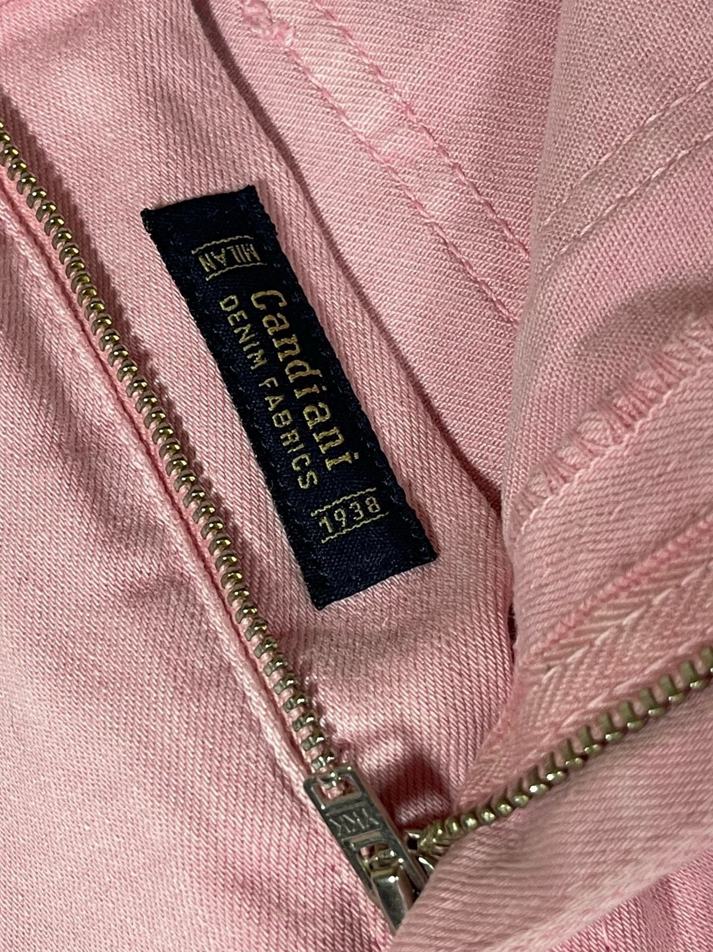 vineyard vines High Rise Straight Crop Pink Denim Jeans Raw Hem 12