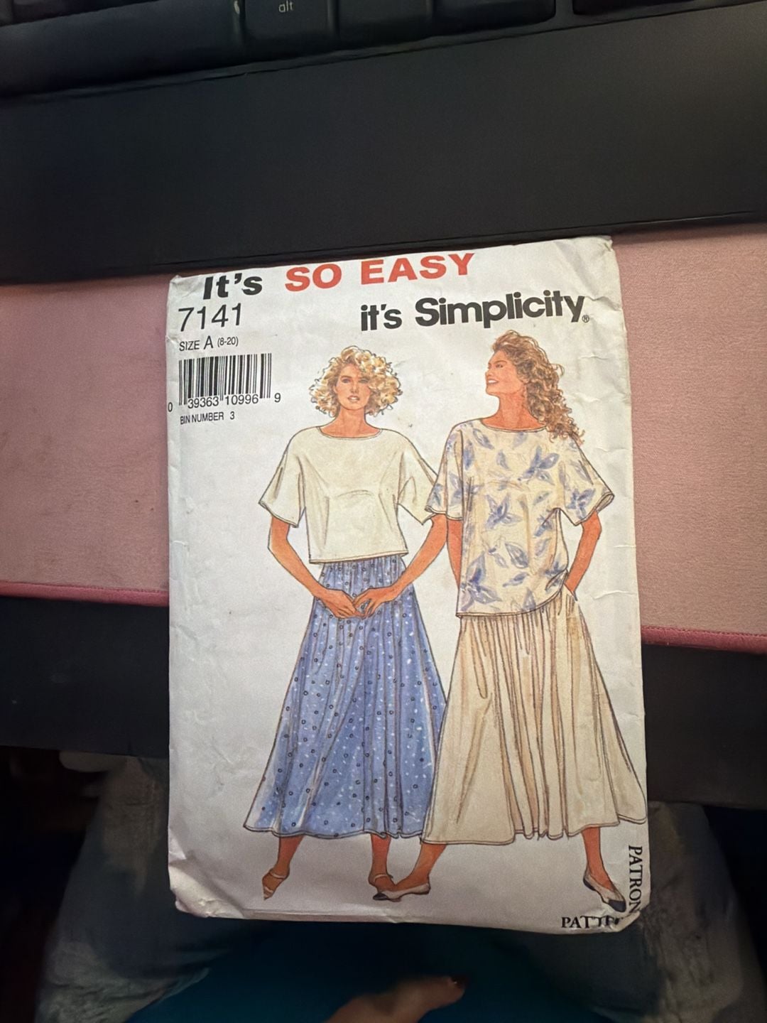 Simplicity Sewing Pattern 7141 Size A 8-20 Top And Skirt 1