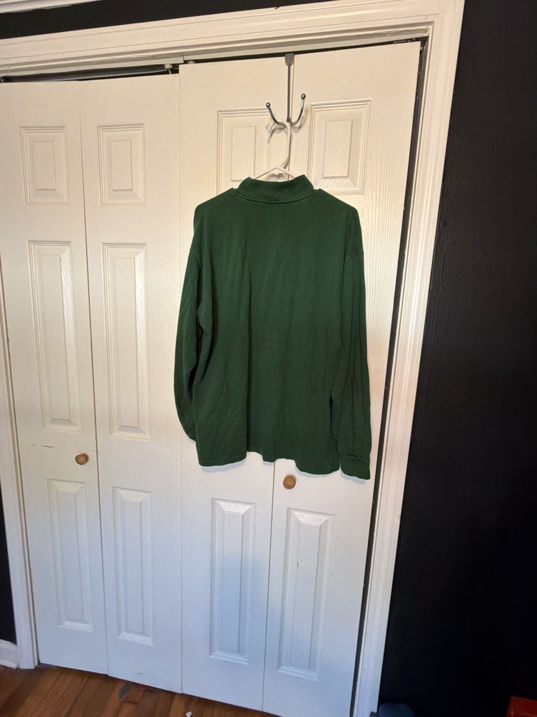 Nike Team Mock Neck Long Sleeve Size L Green Vintage 4
