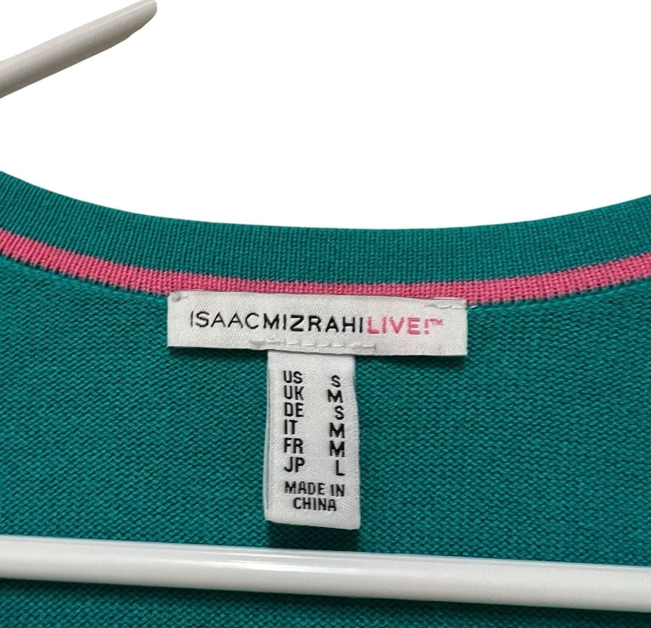 Isaac Mizrahi Cardigan Size S Teal Green Button Front Sweater 5