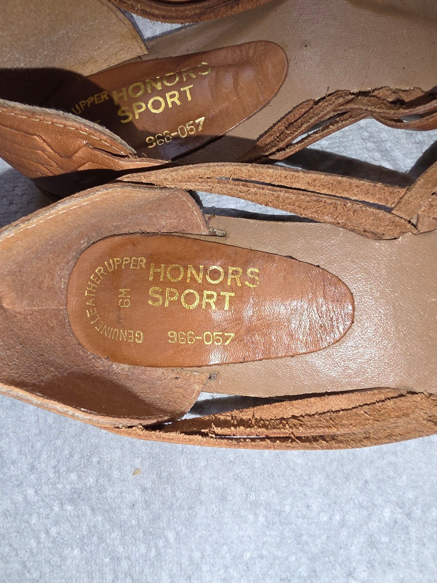 Honors Sport Woven Leather Huarache Sandals Size 6M 6