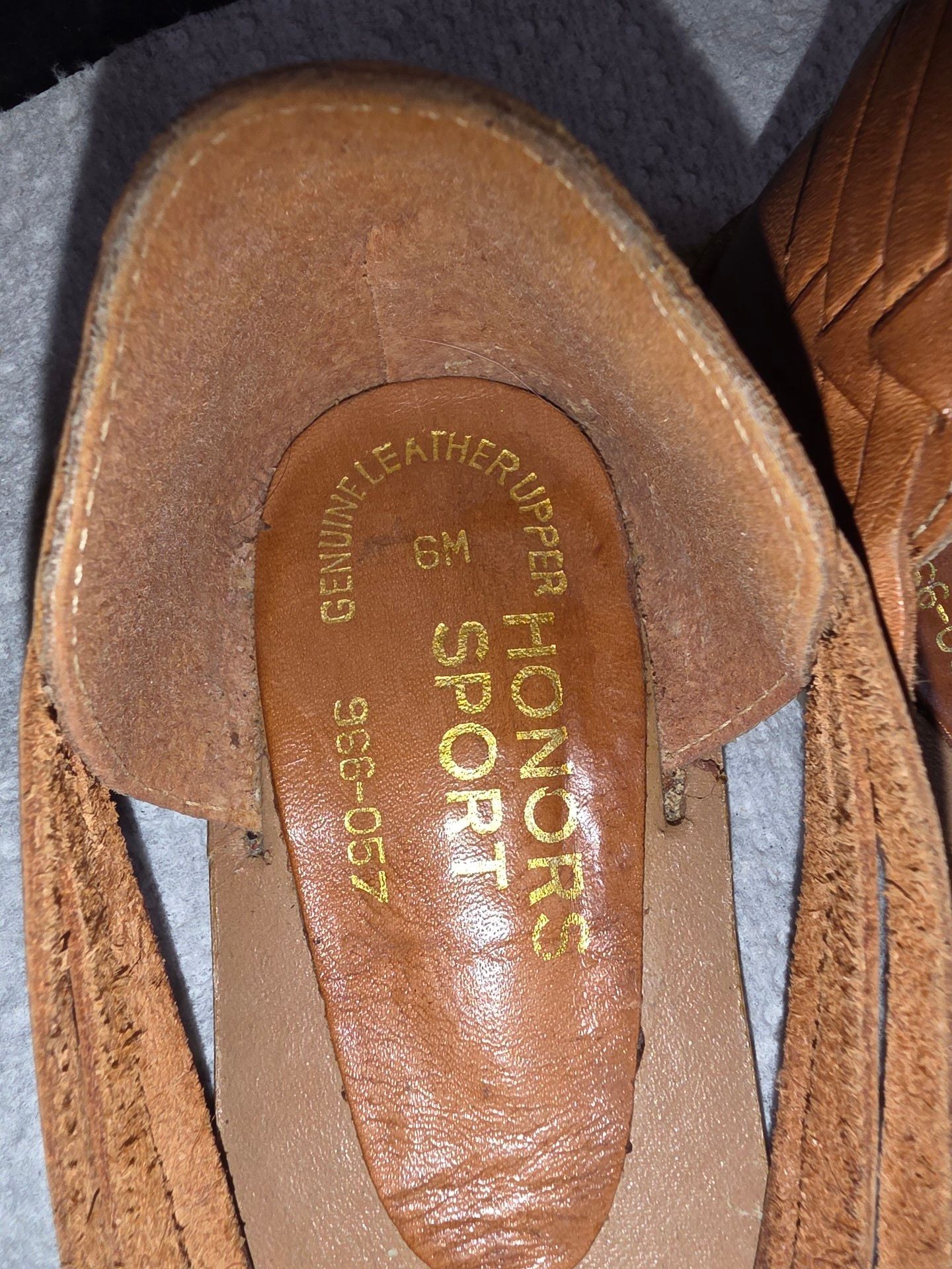 Honors Sport Woven Leather Huarache Sandals Size 6M 7