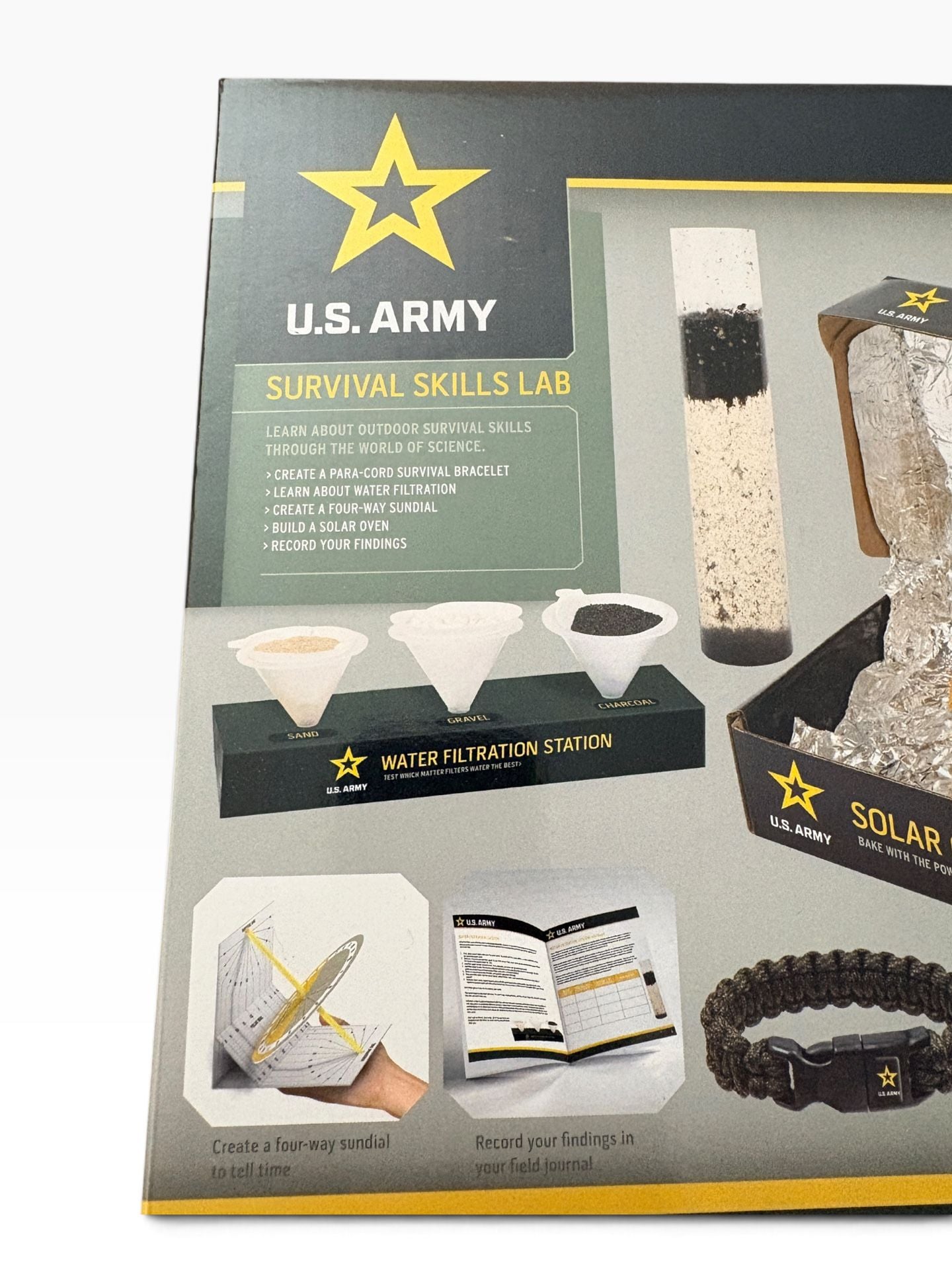 U.S. Army Survival Skills Lab Kit Ages 8+ STEM Experiment Set 3