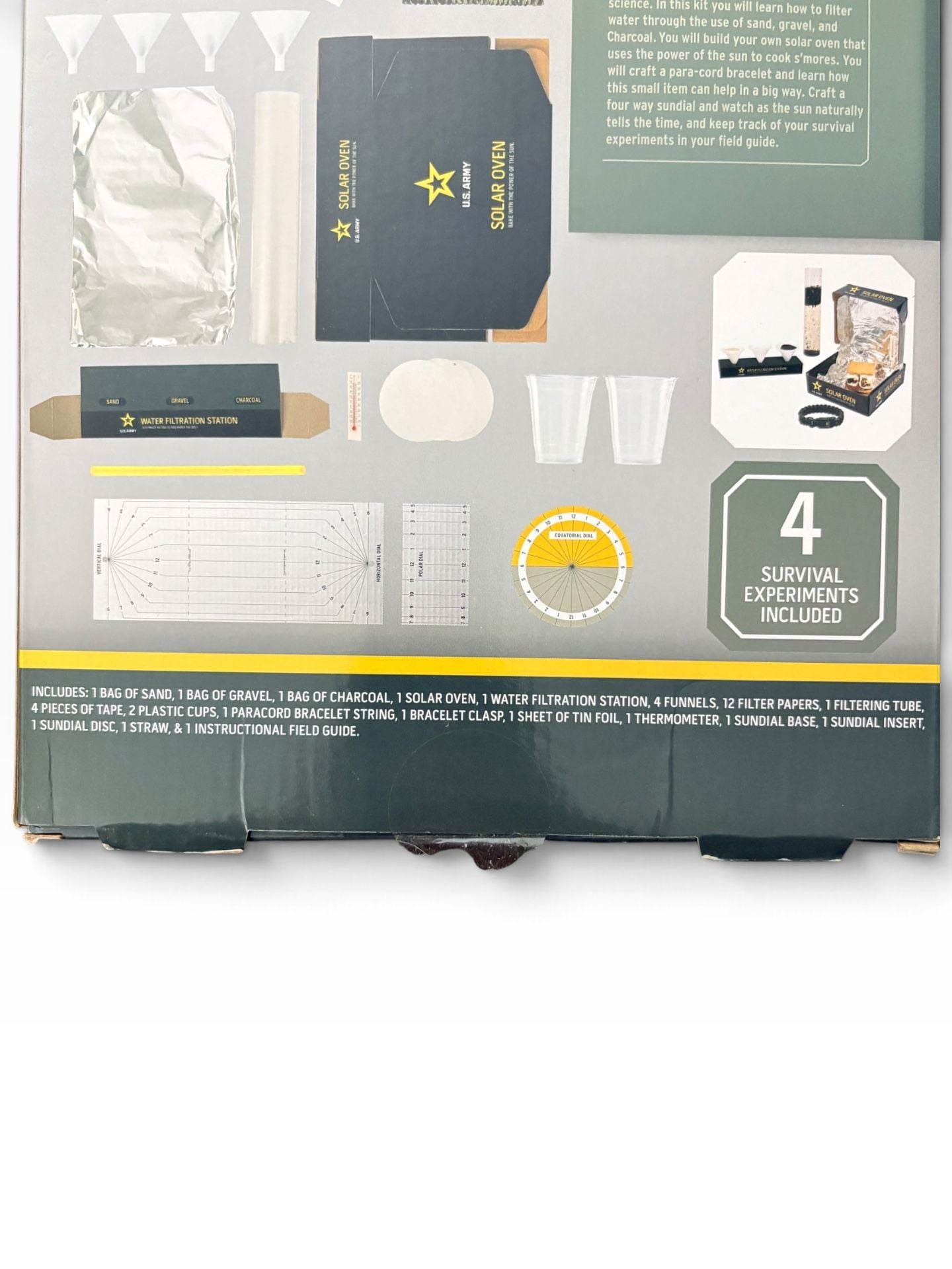 U.S. Army Survival Skills Lab Kit Ages 8+ STEM Experiment Set 5