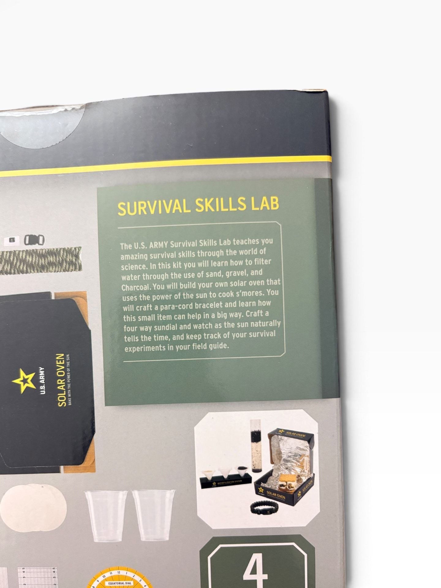 U.S. Army Survival Skills Lab Kit Ages 8+ STEM Experiment Set 6