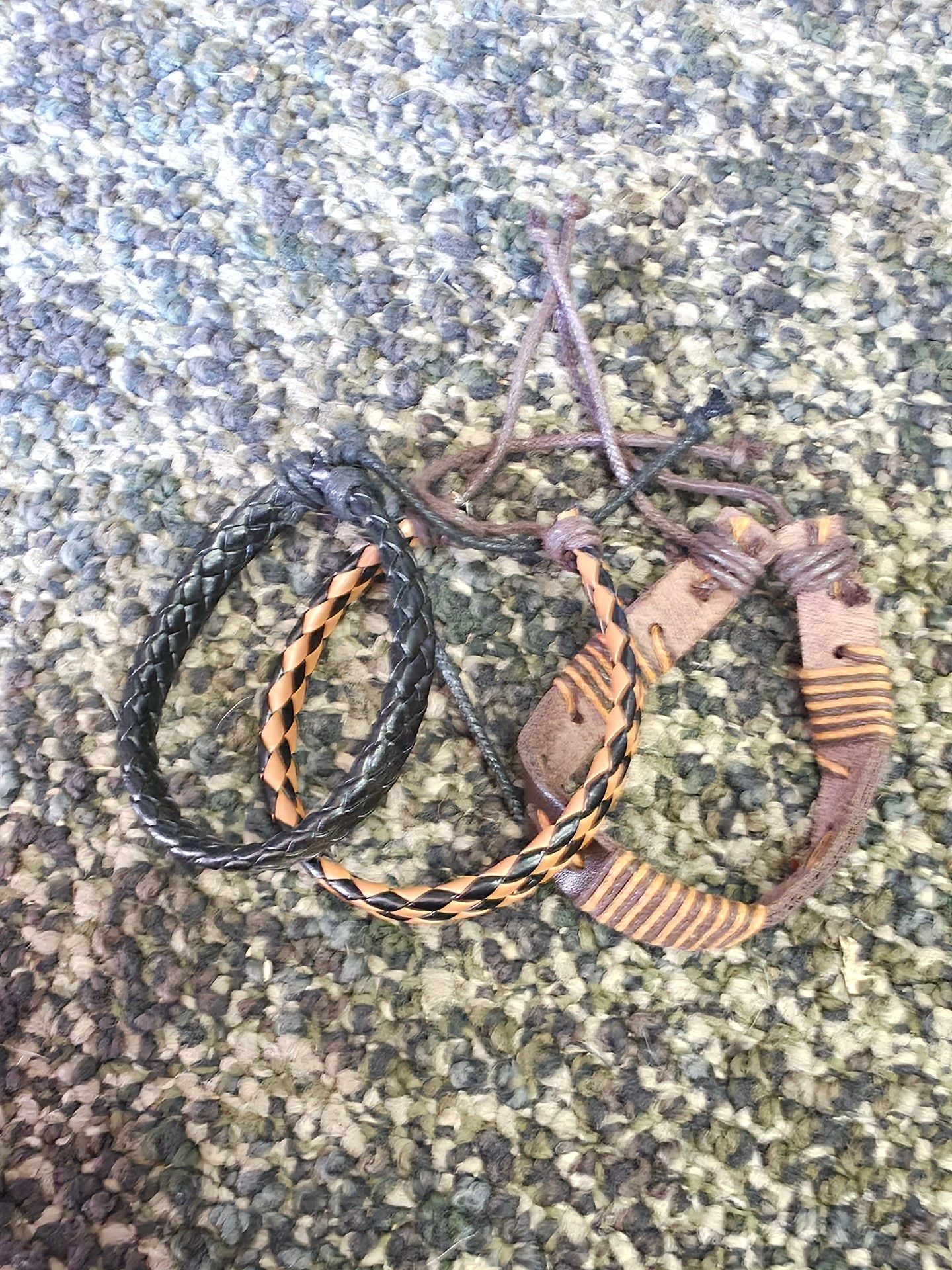 Leather Braided Bracelets Set Of Four 1