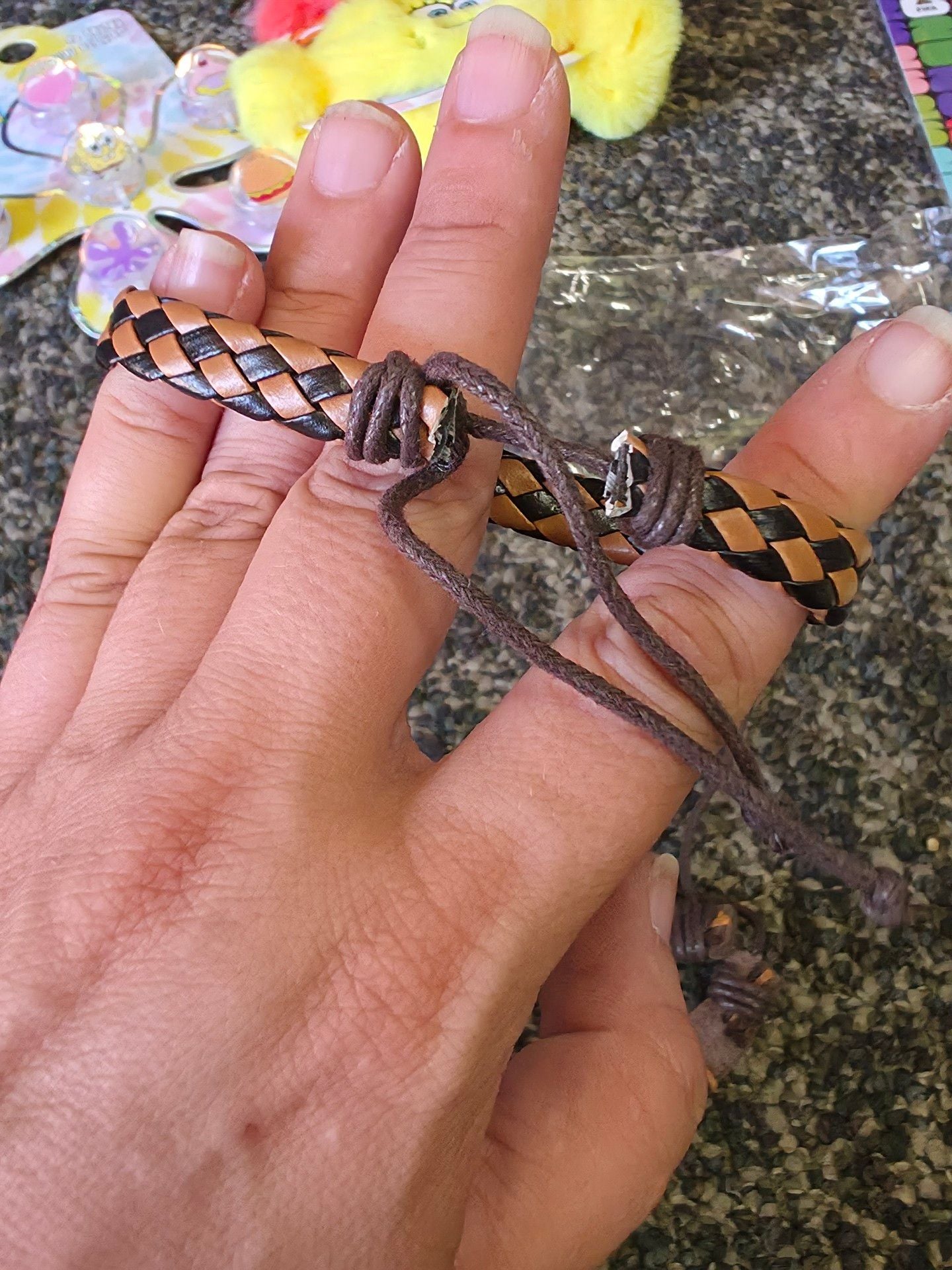 Leather Braided Bracelets Set Of Four 4