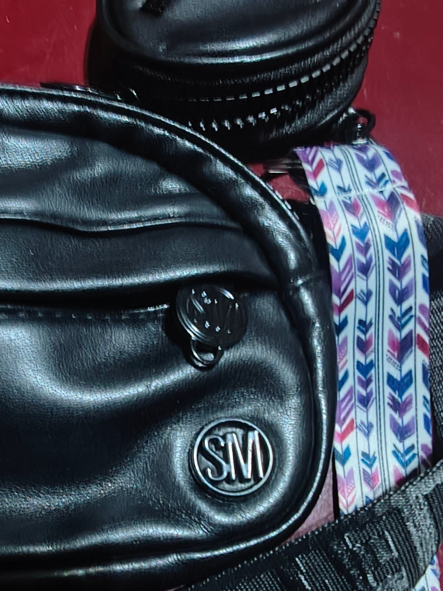 Steve Madden Black Faux Leather Belt Bag With Coin Pouch 3