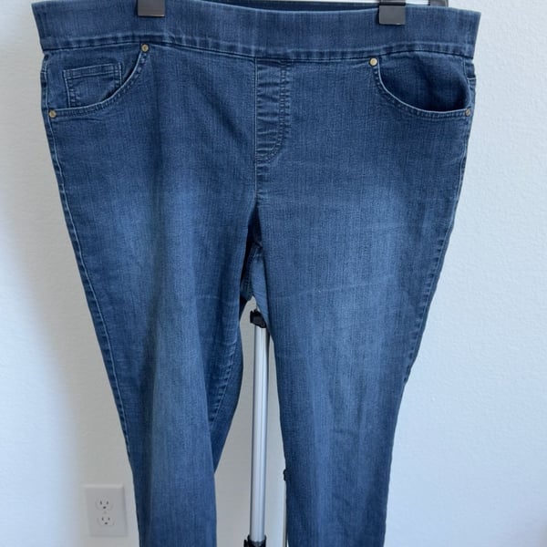 Gloria Vanderbilt All-Around Slimming Effect Jeans Size 18W Blue Denim