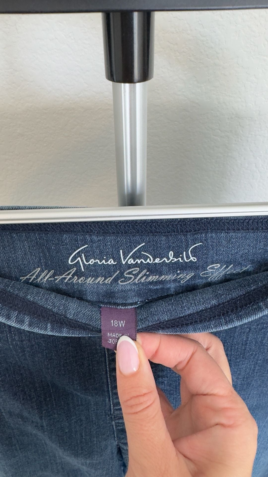 Gloria Vanderbilt All-Around Slimming Effect Jeans Size 18W Blue Denim 3