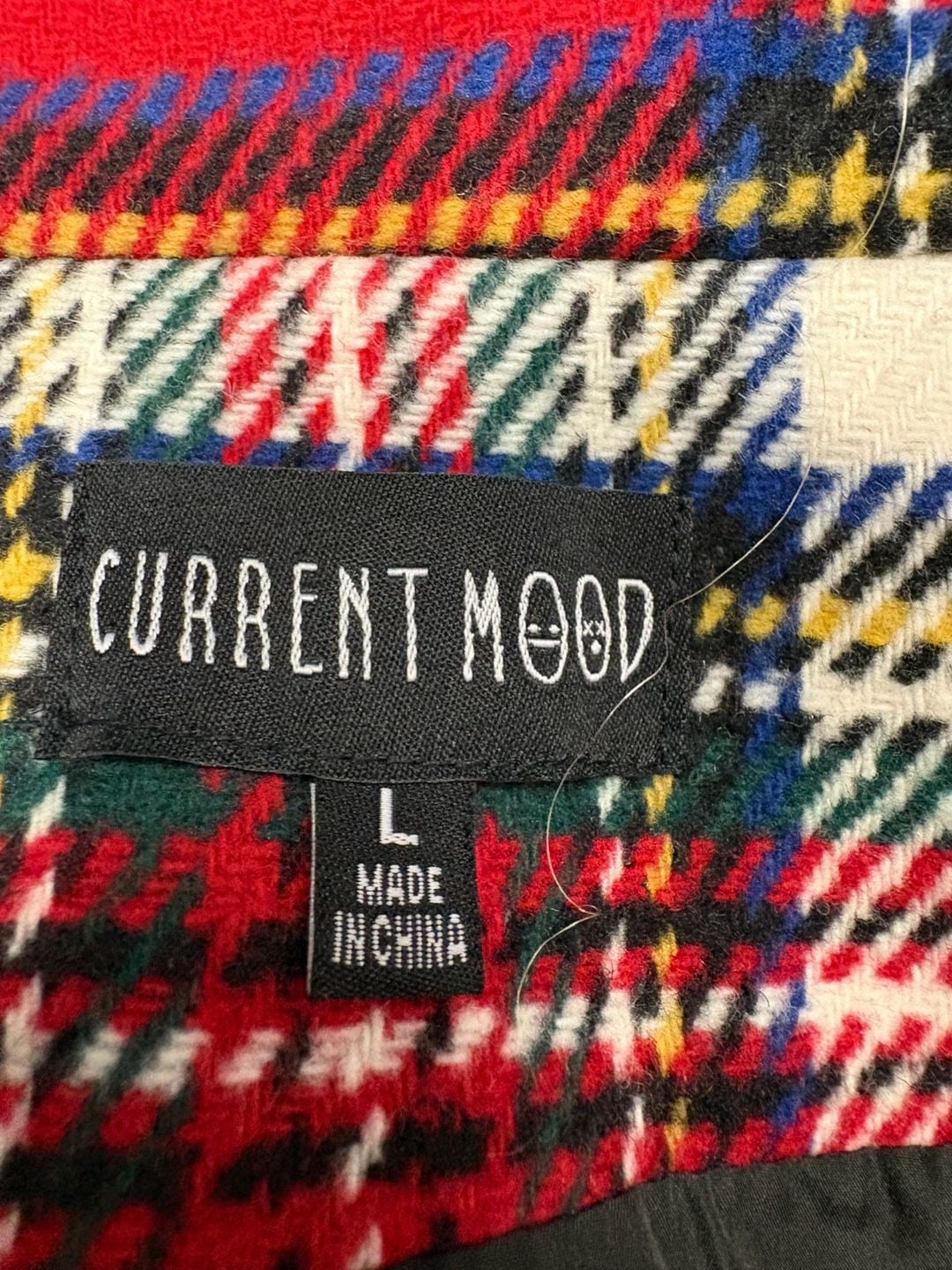 Current Mood Taste Of Fury Mixed Plaid Coat Red Multi 4