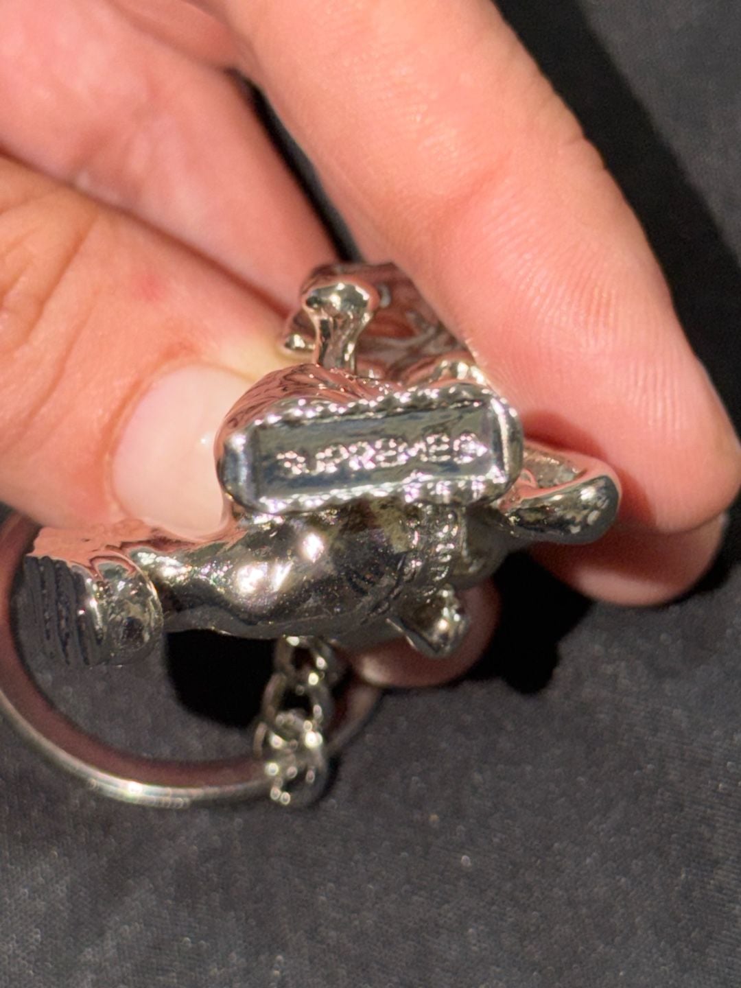 Supreme Elephant Keychain Silver FW22 4